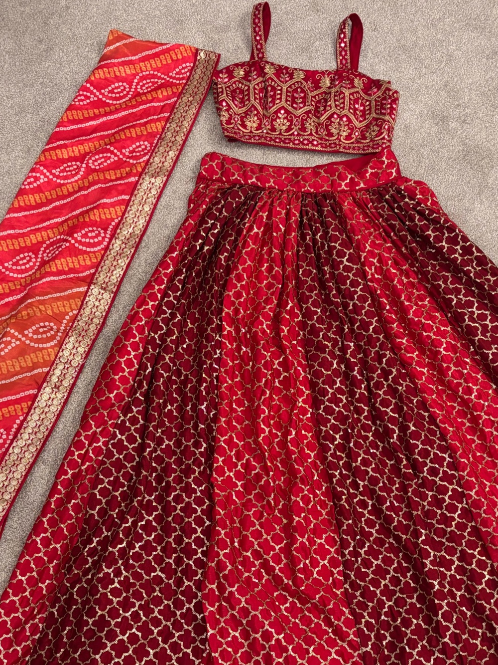 Lengha Chaniya Choli & Dupatta - Garba, Diwali, Navratri